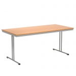 Klapptisch, 170x80 cm (B/T), 72 cm hoch, T-Fuß, 